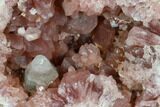 Pink Amethyst Geode Half - Very Sparkly Crystals #127314-1